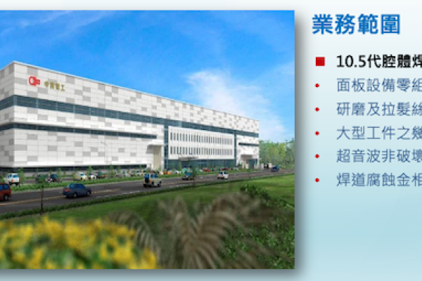 中興電台南樹谷廠，具 10.5 代腔體焊接和精密加工能力（來源：中興電法說會簡報）中興電獲應材真空腔體接單，半導體業務萌芽 2023 Nov(補)