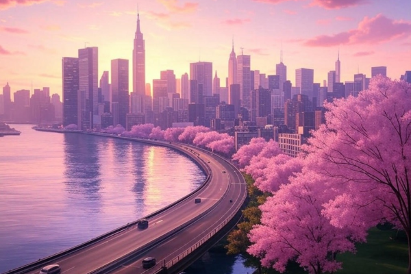 春暖花開，以 AI 模擬宮崎駿的畫風的曼哈頓市景 by Grok3 2Q25 興櫃訂閱：睿騰、歐都納、創控、頌勝、神數、立盈等 9 篇