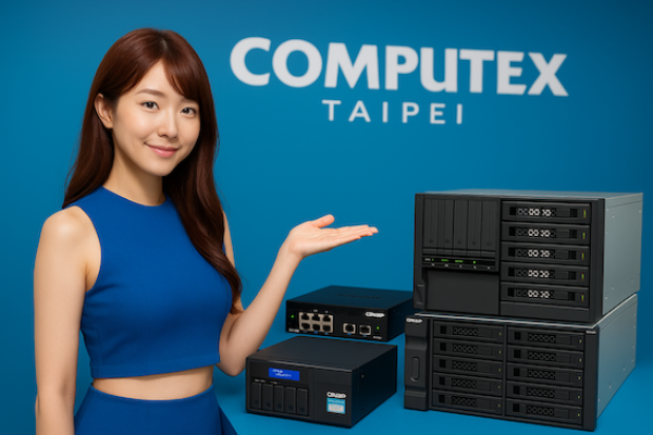 QNAP NAS展示主機、擴充槽、網路交換器等 AI 從雲端→地端NAS，威聯通邊緣AI/大企業應用 Nov 2025(全) 