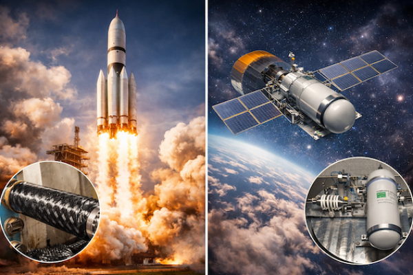 益材在太空領域，有火箭推進器碳纖維瓶及低軌衛星用高壓碳纖維氣瓶產品 新創AST低軌衛星，常換軌道→益材氣瓶容量增 Jan.2026