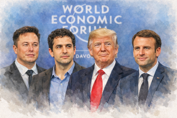 2026年1月達沃斯論壇（Davos Forum）上，Musk、Amodei、美Trump、法Macron 各自發表演講或受訪 達沃斯論壇 Davos Forum 為投資人帶來什麼視角 Jan,2026