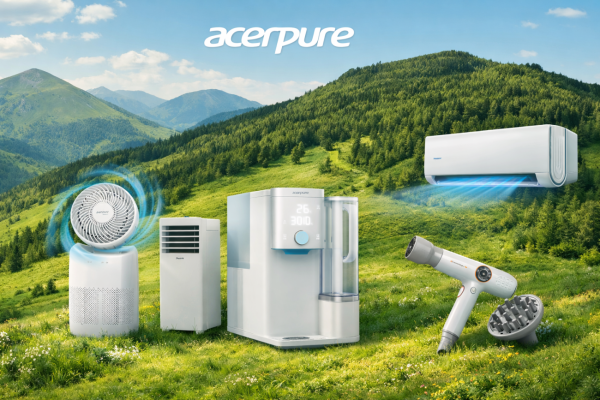 宏碁智新 AcerPure 美型家電路線，主打清新與多功能特色，並以美型為元素 宏碁智新從小家電→大家電，台日→東南亞/雙印 Apr.2026(全)