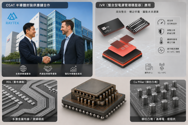 瑞峰是 2025 年初的 BIS 白名單之一；並與 Ferric 開發 IVR（整合型電源穩壓器）產品 瑞峰新動能 → 列白名單供應鏈/電源管理組件 IVR May.2026